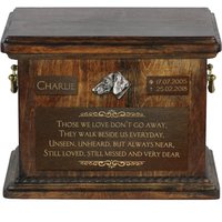 Urne Für Hundeasche Mit Relief Und Satz Ihrem Hundenamen Datum - Dackel, Art-Dog von ARTDOGshop