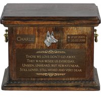 Urne Für Hundeasche Mit Relief Und Satz Ihrem Hundenamen Datum - Pharaonenhund, Art-Dog von ARTDOGshop