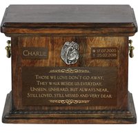 Urne Für Hundeasche Mit Relief Und Satz Ihrem Hundenamen Datum - Shar Pei, Art-Dog von ARTDOGshop
