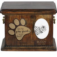 Urne Für Katzenasche Mit Keramikplatte Und Beschreibung - Bengal, Art-Dog von ARTDOGshop