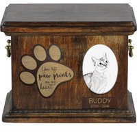 Urne Für Katzenasche Mit Keramikplatte Und Beschreibung - Singapura, Art-Dog von ARTDOGshop