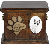 Urne Für Katzenasche Mit Keramikplatte Und Beschreibung - Snowshoe, Art-Dog von ARTDOGshop