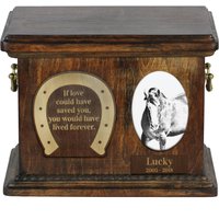 Urne Für Pferdenasche Mit Keramikplatte Und Beschreibung - Clydesdale, Art-Dog von ARTDOGshop