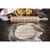 Wellen. Gravierte Nudelholz Für Kekse, Prägen Nudelholz, Laser Graviert Rolling-Pin. Dekorierrolle von ARTDOGshop