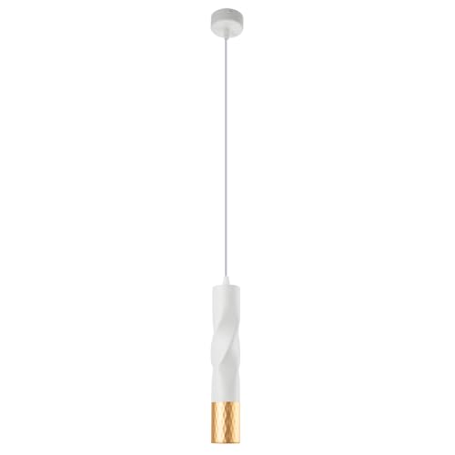 ARTE LAMP Deckenlampe – Deckenleuchte für Flur – Hängeleuchte LED mit Kabel – Hängelampe mit weißen Lampenfassungen und -schirm von ARTE LAMP