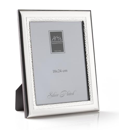 ARTÉ 18 x 24 Fotorahmen, Made in Italy, elegant versilbert, Band 2,5 cm, Silber Plated anlaufgeschützt, wunderschöner versilberter Rahmen mit Rückseite aus Mahagoniholz E147/18x24 ARTÉ 18 x 24 Fotorahmen, Made in Italy, elegant versilbert, Band 2,5 cm, Silber Plated anlaufgeschützt, wunderschöner versilberter Rahmen mit Rückseite aus Mahagoniholz E147/18x24 von ARTÉ