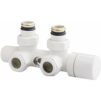 Heizkörperventil Durchgangsform weiß Arteclima 4010TW Links - 1/2' - 24X19 von ARTECLIMA