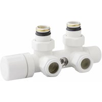 Heizkörperventil Durchgangsform weiß Arteclima 4010TW Recht - 1/2' - 24X19 von ARTECLIMA