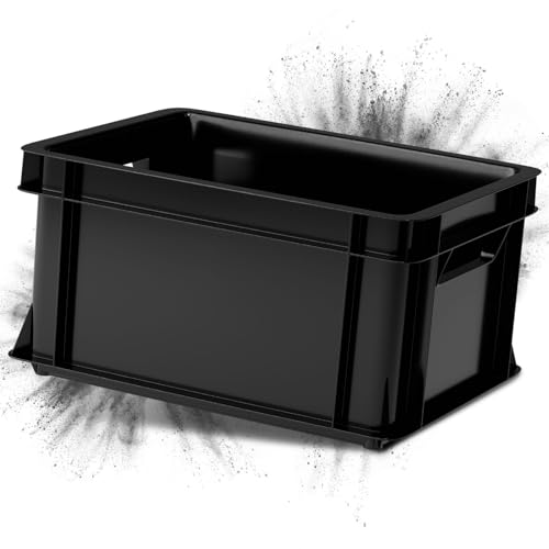ARTECSIS 1x Minibox Aufbewahrungsbox 11L Transport- und Lagerbox aus stabilem Kunststoff stapelbar Anthrazit von ARTECSIS