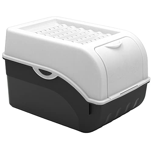 ARTECSIS Kartoffel Aufbewahrungsbox Weiß I Gemüsebox Kartoffelbox mit Deckel für ca. 4 kg Kartoffeln + 6 Aufkleber mit Gemüsesorten von ARTECSIS