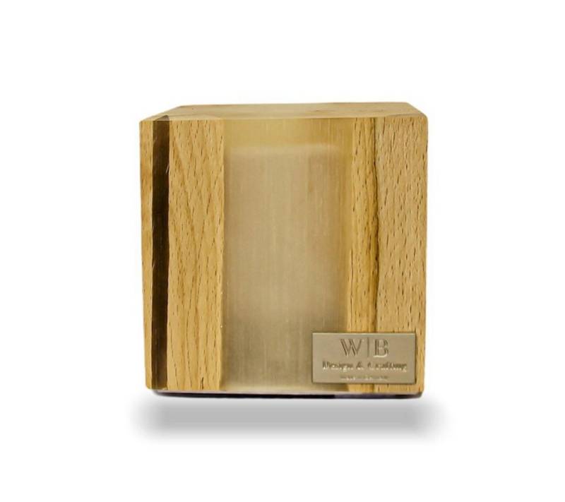 ARTECSIS LED Tischleuchte Design-Tischlampe Cube aus Holz, viele Farben, Effekte, Innenraum, wählbar von ARTECSIS