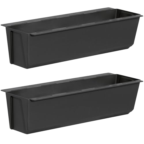 ARTECSIS Paletten Blumenkasten 2er Set Anthrazit Pflanzkasten Einsatz Europalette 37cm von ARTECSIS