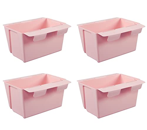 ARTECSIS Set Blumenkästen Pflanzkasten Balkonkasten Kunststoff Einsatz für Europaletten vertikaler Garten Hochbeet (4er Set, Rosa) von ARTECSIS