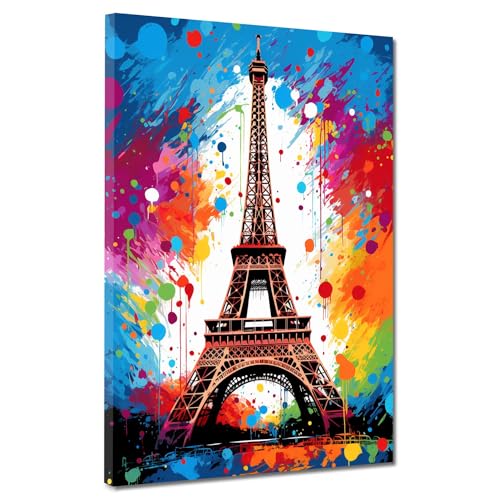Eiffelturm Paris Leinwandbild Wandbild Kunstdruck XXL Deko Größe 30x40x2cm Eiffelturm Paris Leinwandbild Wandbild Kunstdruck XXL Deko Größe 30x40x2cm von ARTEDinoi
