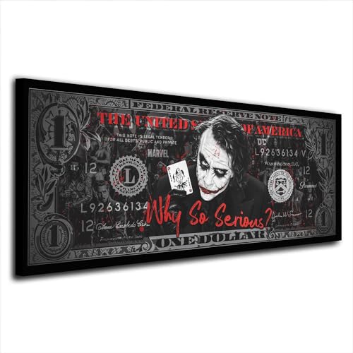 Leinwandbild Wandbild Joker Comic Why So sirious Größe 75x30x2cm Leinwandbild Wandbild Joker Comic Why So sirious Größe 75x30x2cm von ARTEDinoi