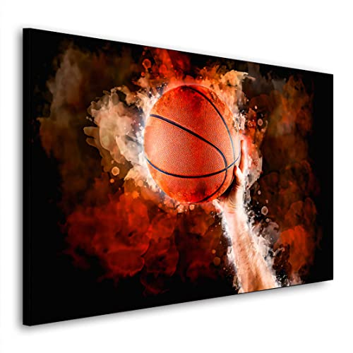 Basketball Abstract Hand Wandbild Leinwandbild Kunst XXL Deko Größe 60x40x2cm Basketball Abstract Hand Wandbild Leinwandbild Kunst XXL Deko Größe 60x40x2cm von ARTEDinoi