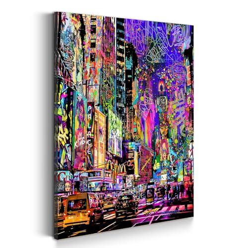 Street Art New York Wandbild Leinwandbild Kunst XXL Deko Größe 60x90x2cm Street Art New York Wandbild Leinwandbild Kunst XXL Deko Größe 60x90x2cm von ARTEDinoi