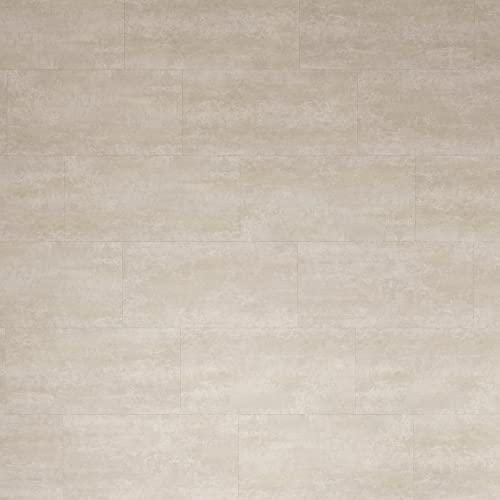 ARTENS - PVC Bodenbelag - SIBAI - Click Vinyl-Fliesen mit integrierter Unterlage - Vinylboden - Betonoptik - Beige - Intenso EXTREM - 61 cm x 30,5 cm x 5,5 mm - Dicke 5,5 mm - 1,49 m²/ 8 Dielen von ARTENS