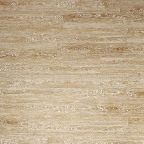 ARTENS - PVC Bodenbelag - Click Vinyl-Dielen Wharton 2 - Vinylboden - Intenso - Holzeffekt - Hellbeige - L.122 cm x B.18 cm - Dicke 4,5 mm - 1,54 m²/ 7 Dielen - Belastungsklasse 33 von ARTENS