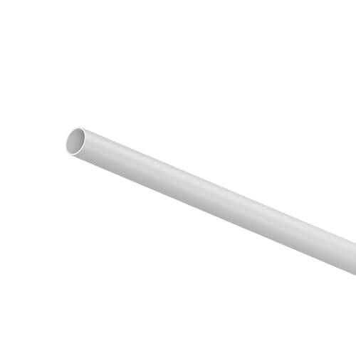 ARTEST Garderobenstange 16x1.2mm 100 cm- weisse matte -Kleiderstange Wandmontage, Einfache Kleiderstange Für Schrank, Ideal Für Ästhetische Kleiderstange Schrank Systeme von ARTEST