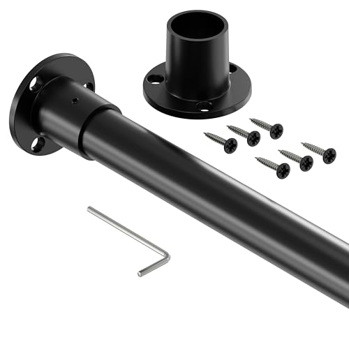 ARTEST Garderobenstange Serie Classic PRO II 25x1.5 mm 100 cm- schwarze matte -Kleiderstange Wandmontage, Einfache Kleiderstange Für Schrank, Ideal Für Ästhetische Kleiderstange Schrank Systeme ARTEST Garderobenstange Serie Classic PRO II 25x1.5 mm 100 cm- schwarze matte -Kleiderstange Wandmontage, Einfache Kleiderstange Für Schrank, Ideal Für Ästhetische Kleiderstange Schrank Systeme von ARTEST