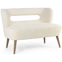 Cortina 2-Sitzer-Sofa in Weiß mit Wolloptik von ARTEZO