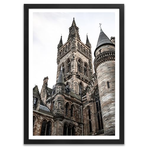 ARTFAVES® Poster - Universität | Wanddeko Wandbild Fotografie Vintage | mit Rahmen Schwarz | 30 x 40 cm von ARTFAVES