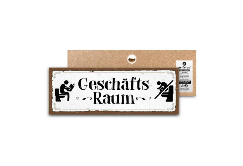 ARTFAVES Holzbild Schild mit Spruch - Geschäftsraum - Bad, Badezimmer, WC, Toilette ARTFAVES Holzbild Schild mit Spruch - Geschäftsraum - Bad, Badezimmer, WC, Toilette von ARTFAVES