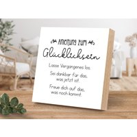Holzbild Mit Spruch - Anleitung Zum Glücklichsein Von Artfaves® von ARTFAVES