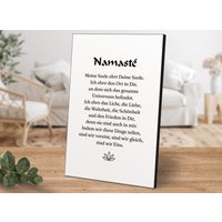 Holzbild Mit Spruch - Namasté Von Artfaves® von ARTFAVES