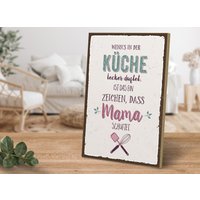 Holzschild Mit Spruch - Wenn's in Der Küche Lecker Duftet Von Artfaves® von ARTFAVES