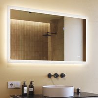 Illuminated Bathroom Mirror 120x70cm Dual led and Touch Switch and Demister Illuminated Bathroom Mirror 120x70cm Dual led and Touch Switch and Demister von ARTFORMA