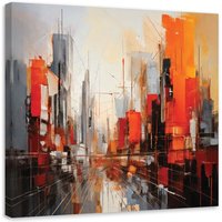 Wandbild Stadt Moderne Abstraktion Rot 30x30 cm Wandbild Stadt Moderne Abstraktion Rot 30x30 cm von ARTGEIST