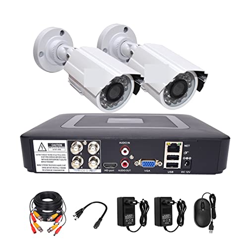 Kamerasicherheitssystem, DVR CCTV Überwachungskamerasystem 2 STÜCKE Kamera AHD Analog Kit HD 720P/1080P Metallkugel Wasserdichtes Videoüberwachungsset Videoüberwachungsset (Color : 720P Camera, Size von ARTGOS