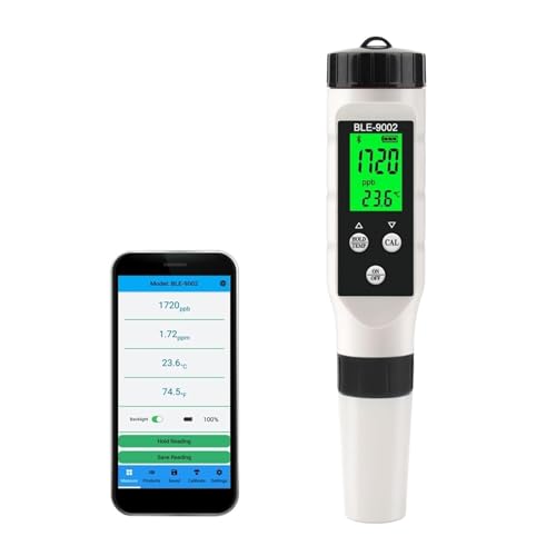 Leicht ablesbares Wasserhärte-Testkit Digitales Temp H2 wasserstoffreiches Messgerät 0-2990ppb Automatische Kalibrierung Blue Tooth APP Online-Monitor Trinkwasserqualitätstester-Tool Überprüfung der W von ARTGOS