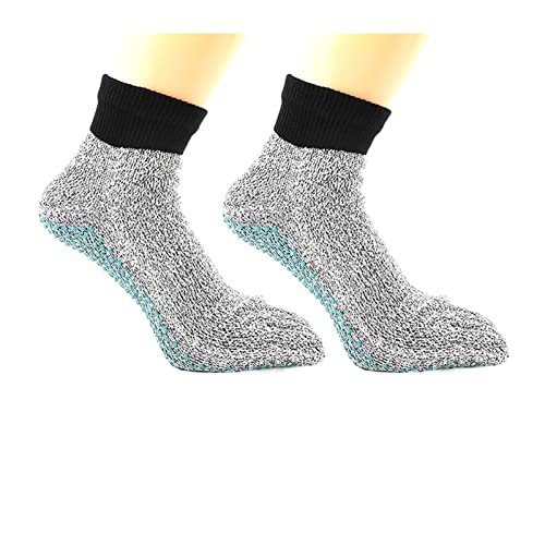 Schneidhandschuhe, Anti-Schnitt-Split-Toe-Socken 5-stufige Schnittfestigkeit Barfußschutz Anti-Rutsch-Outdoor-Camping-Strand Verschleißfeste Wandersocken Bietet Maximalen Schutz ( Color : Size L black Schneidhandschuhe, Anti-Schnitt-Split-Toe-Socken 5-stufige Schnittfestigkeit Barfußschutz Anti-Rutsch-Outdoor-Camping-Strand Verschleißfeste Wandersocken Bietet Maximalen Schutz ( Color : Size L black von ARTGOS
