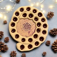 Adventsspirale, Weihnachtskranz, Weihnachten/Christmas, Adventskalender, Keramik von ARTHummeln