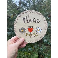 Keramikschild, Moin, Bienen, Keramik, Getöpfert von ARTHummeln