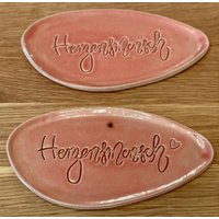 Keramikteller, Herzensmensch, Getöpfert von ARTHummeln