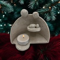Kleine Krippe, Keramik, Weihnachten, Christmas, Getöpfert Kleine Krippe, Keramik, Weihnachten, Christmas, Getöpfert von ARTHummeln