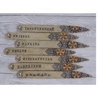 Kräuterstecker, Gewürzstecker Keramik Gartenstecker von ARTHummeln