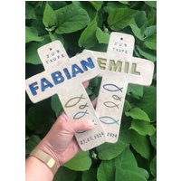 Personalisierbares/Personalisiertes Kreuz, Geburt, Taufe, Kommunion, Konfirmation, Firmung Personalisierbares/Personalisiertes Kreuz, Geburt, Taufe, Kommunion, Konfirmation, Firmung von ARTHummeln