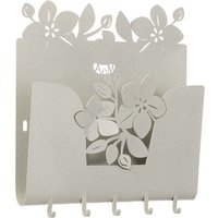 Arti E Mestieri - Romeo Wandschlüsselhalter 28x5x24 cm aus elfenbeinfarben lackiertem Eisen - Modernes und dekoratives Design mit Wandbefestigung Arti E Mestieri - Romeo Wandschlüsselhalter 28x5x24 cm aus elfenbeinfarben lackiertem Eisen - Modernes und dekoratives Design mit Wandbefestigung von ARTI E MESTIERI