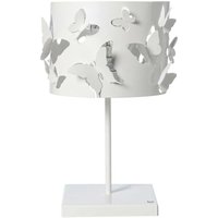 Farfallosa – Tischlampe 20x20x37 cm, Eisen Weiß, E27 – Made in Italy von ARTI E MESTIERI