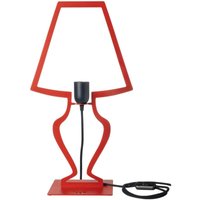 Große Silhouette-Tischlampe 30x54 cm aus stilisiertem Eisen. Modernes, traumhaftes Design. E27-Anschluss. Hergestellt in Italien. Rot Große Silhouette-Tischlampe 30x54 cm aus stilisiertem Eisen. Modernes, traumhaftes Design. E27-Anschluss. Hergestellt in Italien. Rot von ARTI E MESTIERI