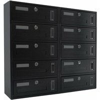 Artigianferro - Gemeinschaftlicher Wandbriefkasten mit modularem Briefschlitz Made in Italy -10 Fächer / Anthrazit Artigianferro - Gemeinschaftlicher Wandbriefkasten mit modularem Briefschlitz Made in Italy -10 Fächer / Anthrazit von ARTIGIANFERRO