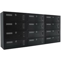 Artigianferro - Gemeinschaftlicher Wandbriefkasten mit modularem Briefschlitz Made in Italy -12 Fächer / Anthrazit Artigianferro - Gemeinschaftlicher Wandbriefkasten mit modularem Briefschlitz Made in Italy -12 Fächer / Anthrazit von ARTIGIANFERRO