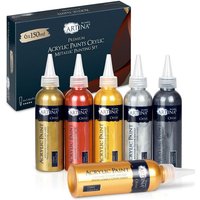 Artina - 6er Metallic Acrylfarben Set Crylic 6x150 ml von ARTINA