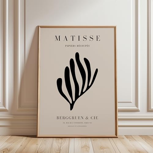 ARTINSPIRIO Matisse Bild, ohne Rahmen, Poster, Schwarz (Nur Poster, 50x70 cm) von ARTINSPIRIO