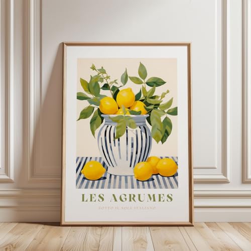 ARTINSPIRIO Poster mit Zitronen (Nur Poster, 50x70 cm) von ARTINSPIRIO
